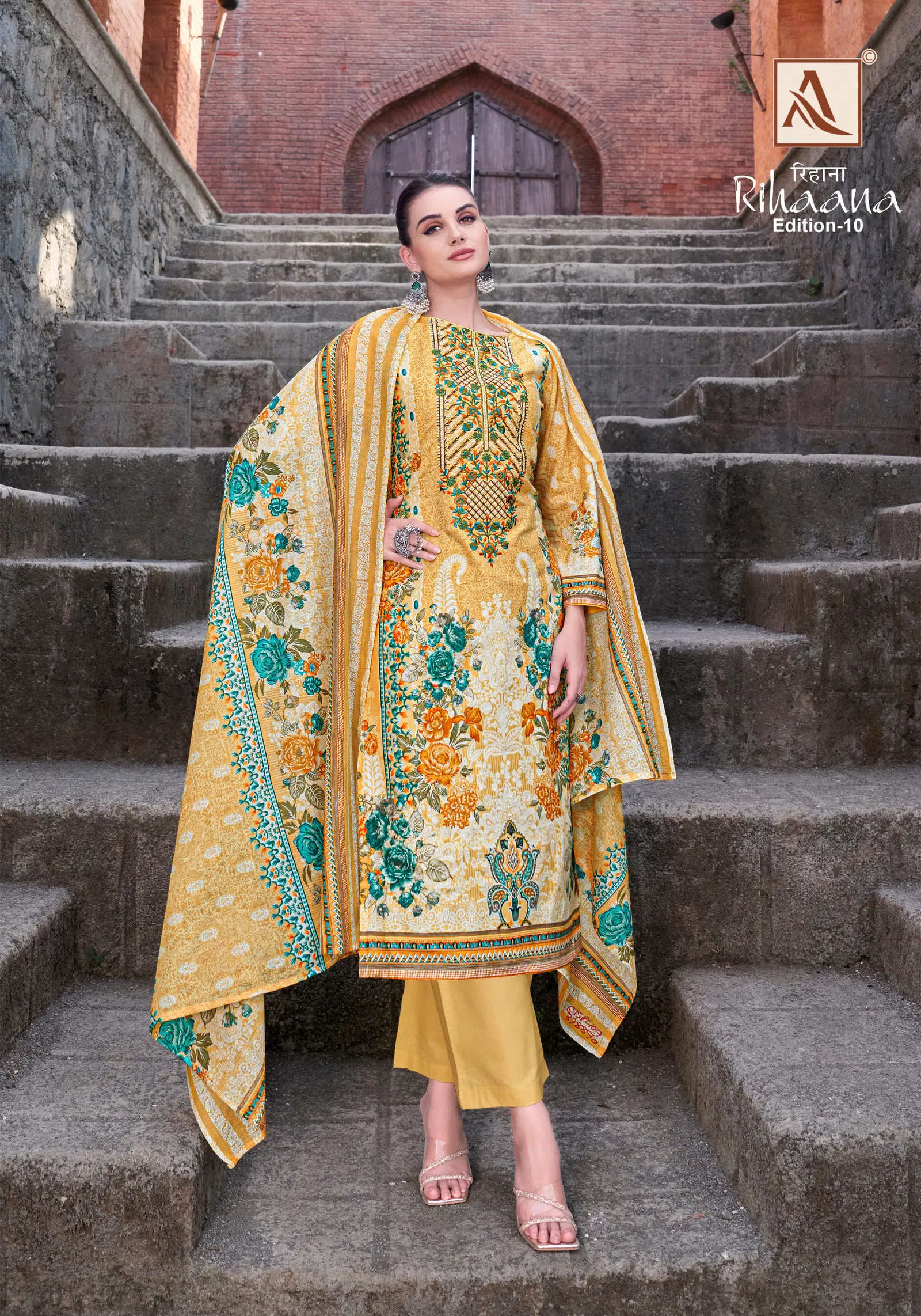 Rihaana Edition 10 By Alok Suit Cambric Cotton Pakistani Dress Material Orders In India